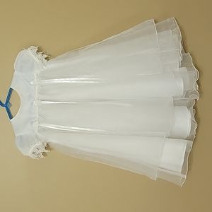 Baby girl christening, baptismal dress, size 3 to 6 months, very good condition